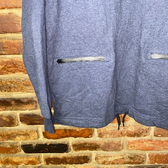 I Love Ugly Blue Oversized Pullover Terry Tunic Sweatshirt Women's Size Large - Picture 3 of 6